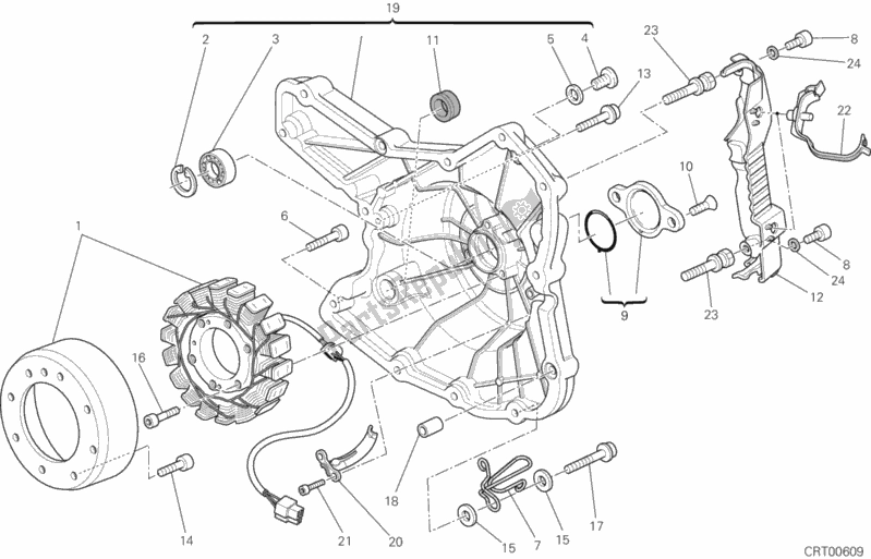 Todas las partes para Generador de Ducati Monster 795-Thai 2012